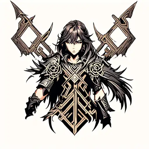 Narrow Maze Dota 2 tattoo design idea