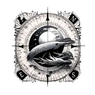 Latitude And Longitude tattoo design idea