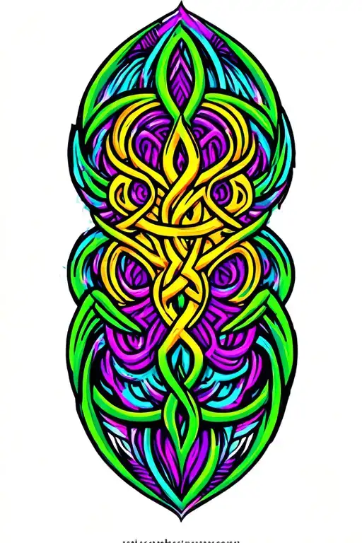 celtic mandala gemini sign tattoo design idea