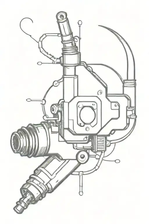 spark plug outlet tattoo design idea