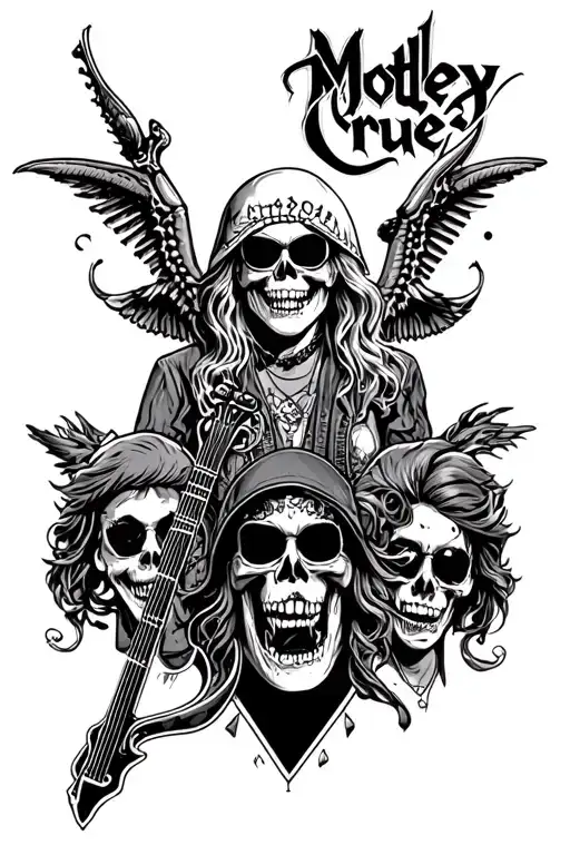 motley crue tattoo design idea
