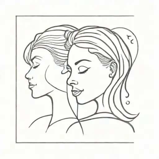 represents the Maggie Roger's lyrics "there's a symphony going on inside my head" for husband & wife tattoo design idea