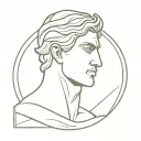 adonis greek god tattoo design idea