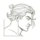 adonis greek god tattoo design idea