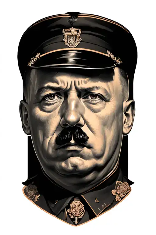 Hitler tattoo design idea