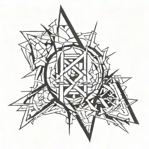 hybrid theory by linkin park tattoo design idea