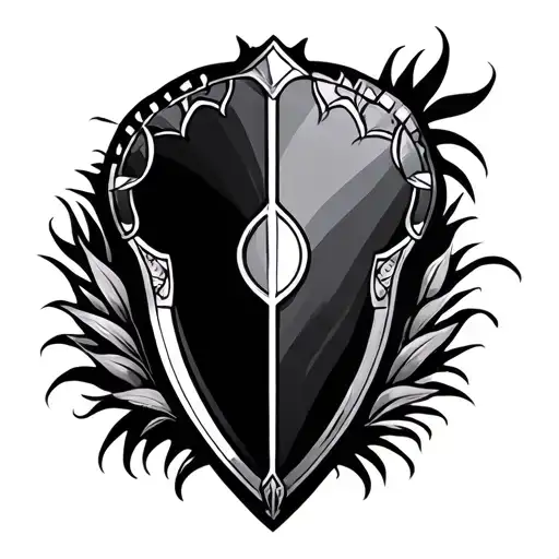 African Shield tattoo design idea