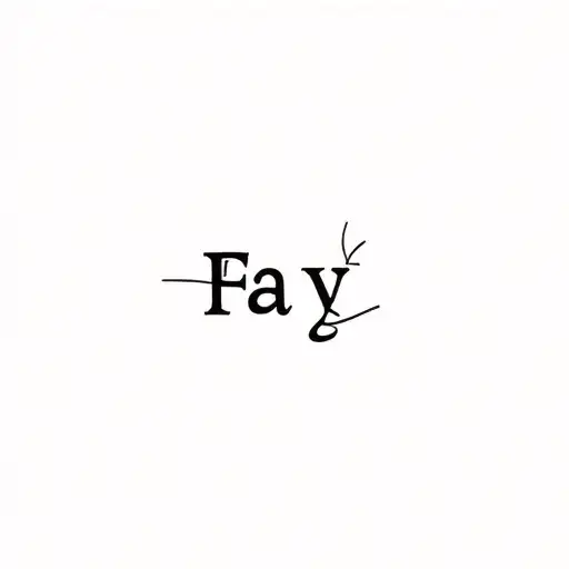 the name  Fay  tattoo design idea