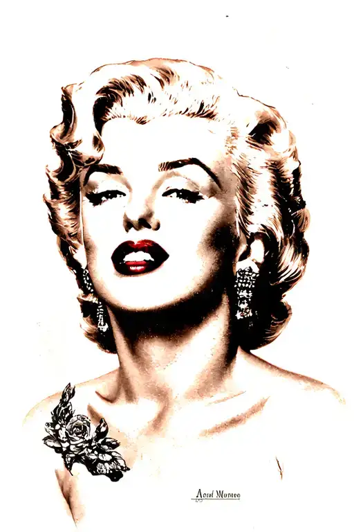 Marilyn Monroe tattoo design idea