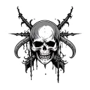 revenge theme tattoo design idea
