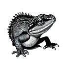 gecko tattoo design idea