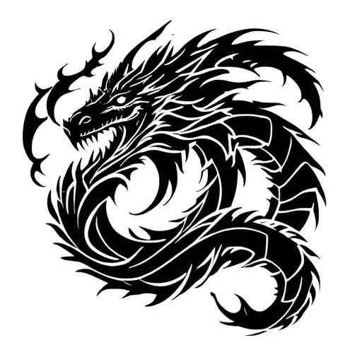 Jormungand leaving tattoo design idea