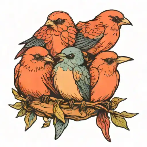 three little birds tattoo tattoo design idea