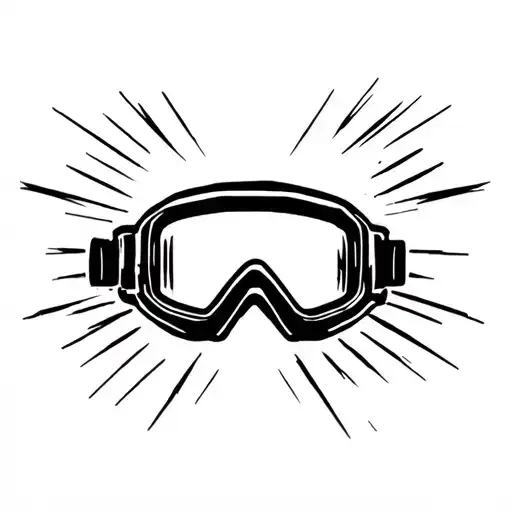 ski goggles tattoo design idea