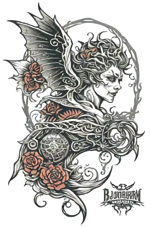 bloodborn moonpresens tattoo design idea