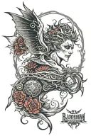 bloodborn moonpresens tattoo design idea