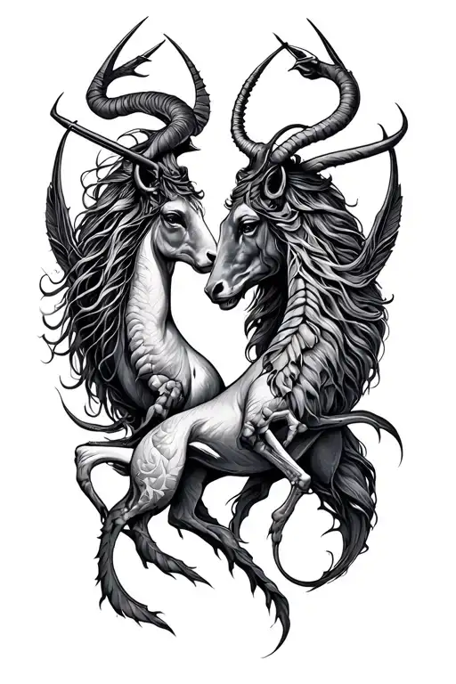 Sagittarius Gemini Pisces Taurus Libra Capricorn Scorpio intertwined tattoo design idea
