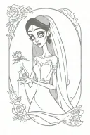corpse bride tattoo design idea