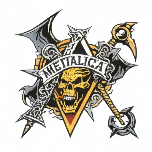 Metallica logo tattoo design idea