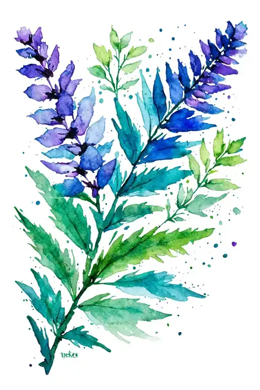 Scottish Heather tattoo design idea
