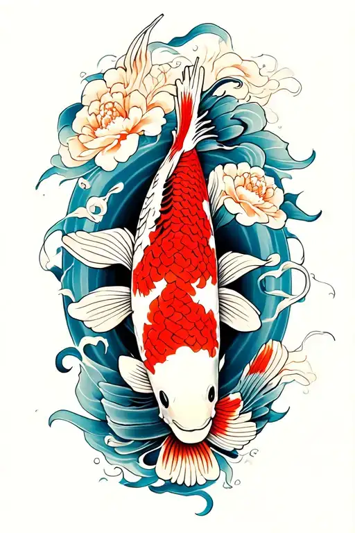 koi tattoo design idea