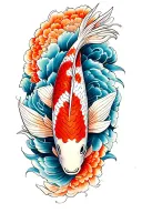 koi tattoo design idea