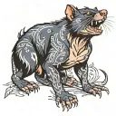Tasmanian devil tattoo design idea