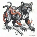 Tasmanian devil tattoo design idea