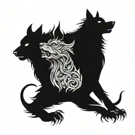 Cerberus tattoo design idea