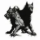 Cerberus tattoo design idea
