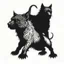 Cerberus tattoo design idea