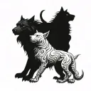 Cerberus tattoo design idea