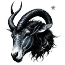 Capricorn, Sagittarius, Aries and Cancer stars   tattoo design idea