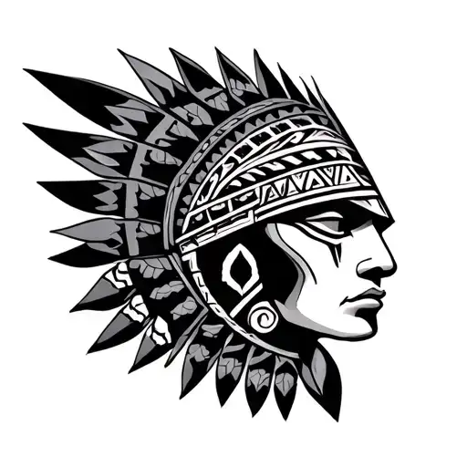 Aztec tattoo design idea