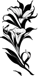 Calla Lilies Bloom tattoo design idea