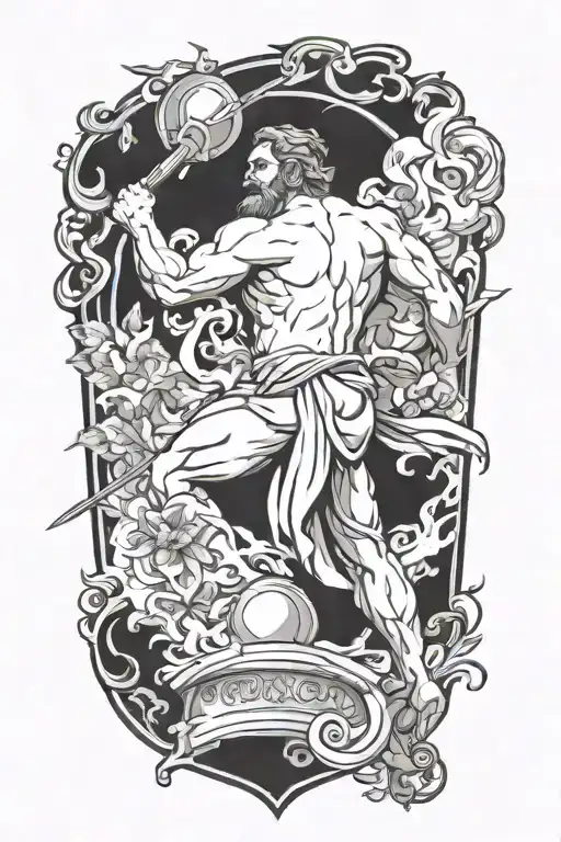 hephaestus hitting tattoo design idea