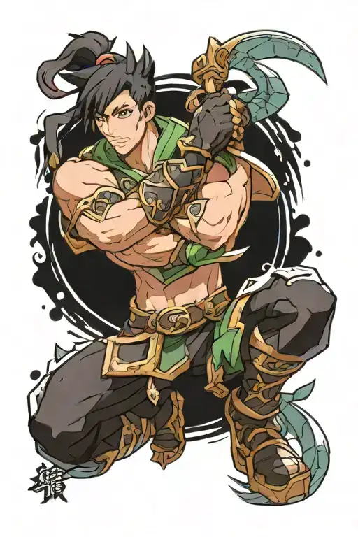 Shen from League of Legends tattoo design idea