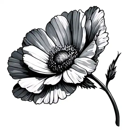 buttercup flower tattoo design idea