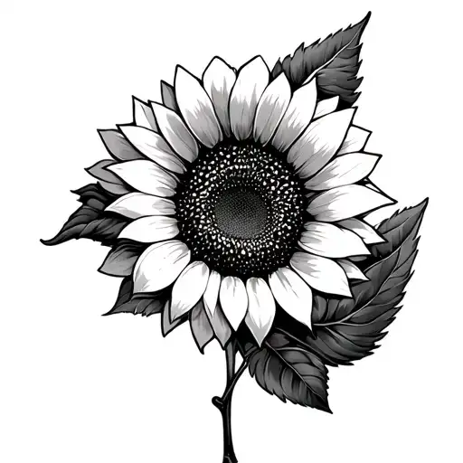 sunflower, ducky boss tattoo design idea