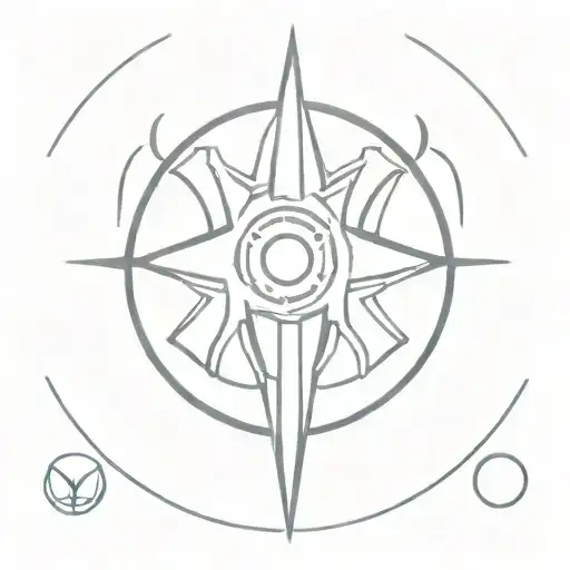destiny 2 nova bomb icon that includes both the vortex and cataclysm icon from the game tattoo design idea