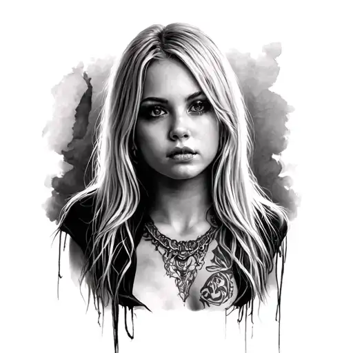 Avril Lavigne tattoo design idea