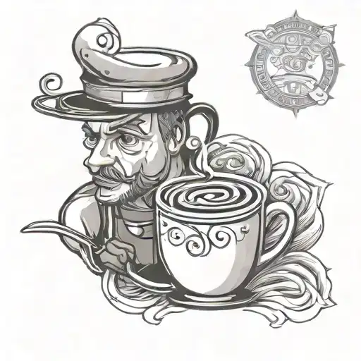 barista tattoo design idea