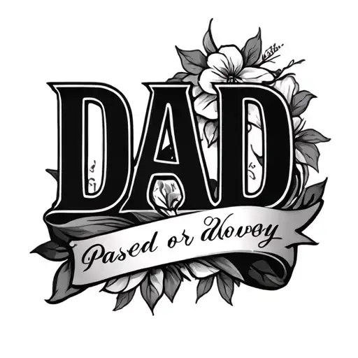 dad passed away memorial tattoo for dad tattoo design idea
