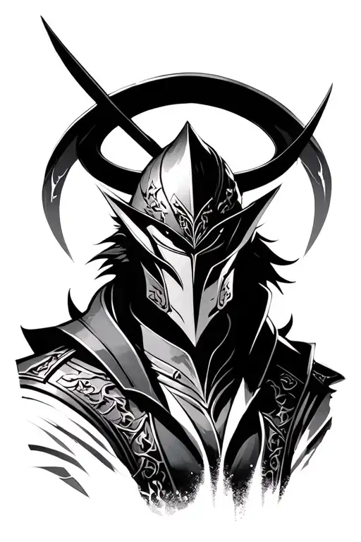 yoshimitsu from soul calibur tattoo design idea