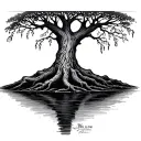 Willow tree tattoo design idea