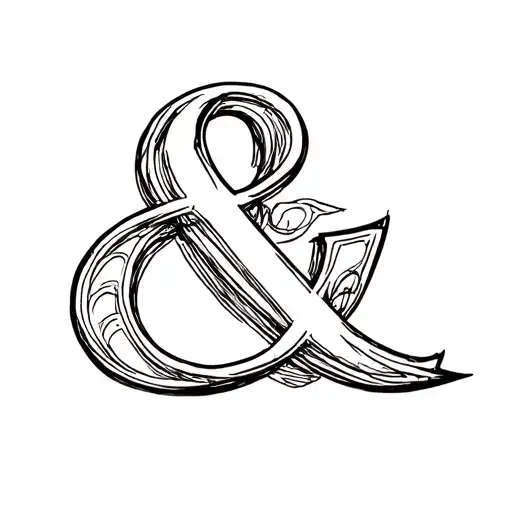 Ampersand tattoo design idea