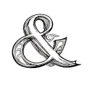 Ampersand tattoo design idea