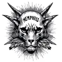 memphis undergroud tattoo design idea