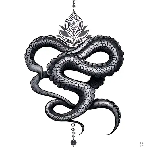 kundalini serpent tattoo design idea