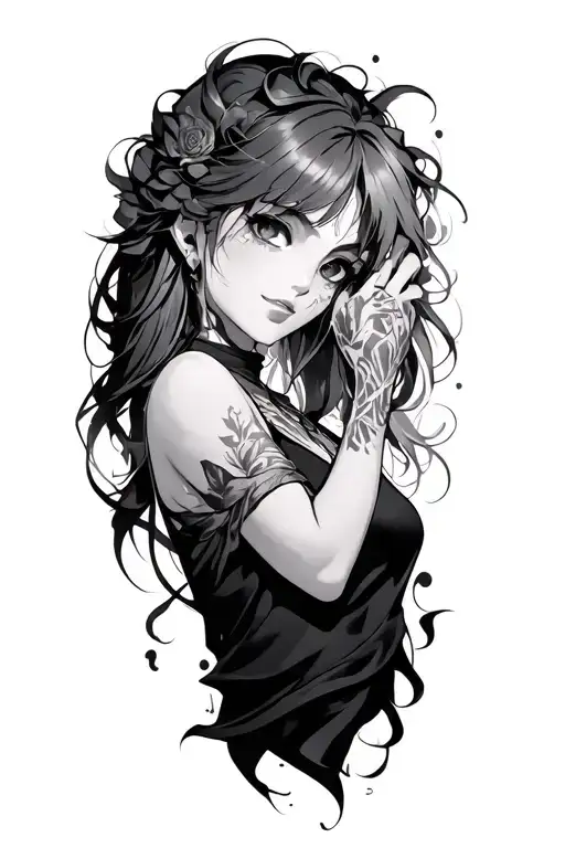 Anime Sleeves tattoo design idea